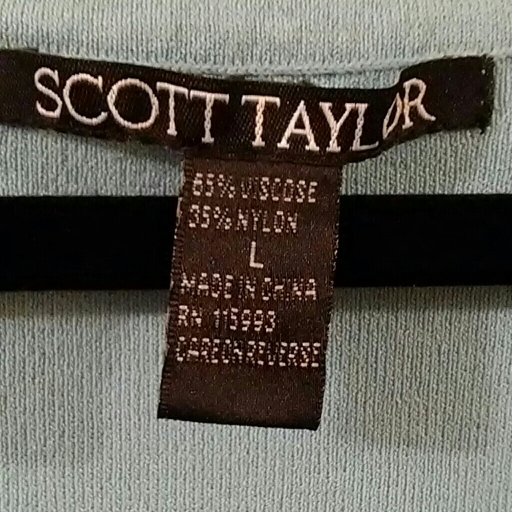 Scott taylor sleeveless top sz L - Picture 2 of 3